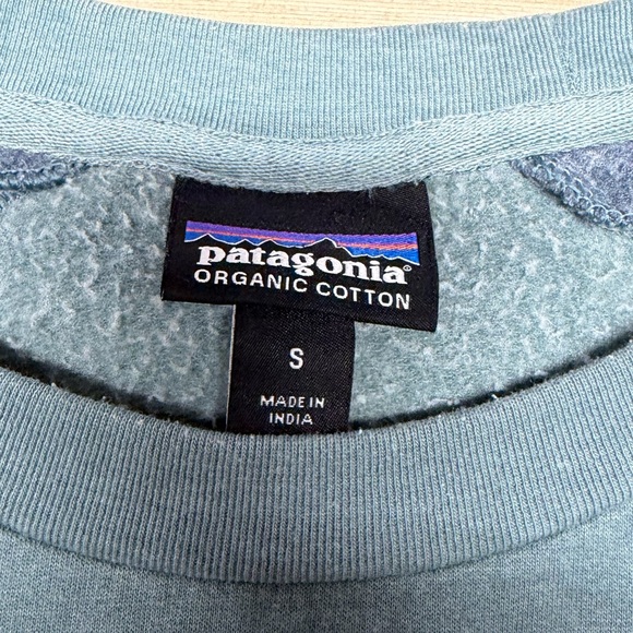 Patagonia Crewneck Uprisal Horizon Sweatshirt Mens Small Organic Cotton Preppy - Picture 4 of 10